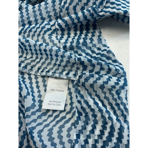 Lot Of 2 Cabi Blouses Sheer long‎ sleeve Floral Office Size MED 4156, 731 - Picture 7 of 16